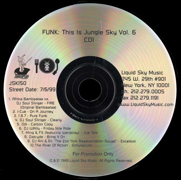 Various - Funk - This Is Jungle Sky 6 - US Promo 2xCD - CD 1