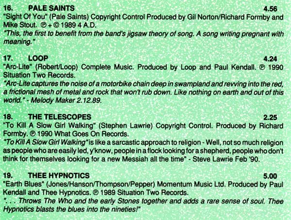 Various - Indie Top 20 Vol. VIII - UK CD - Credits