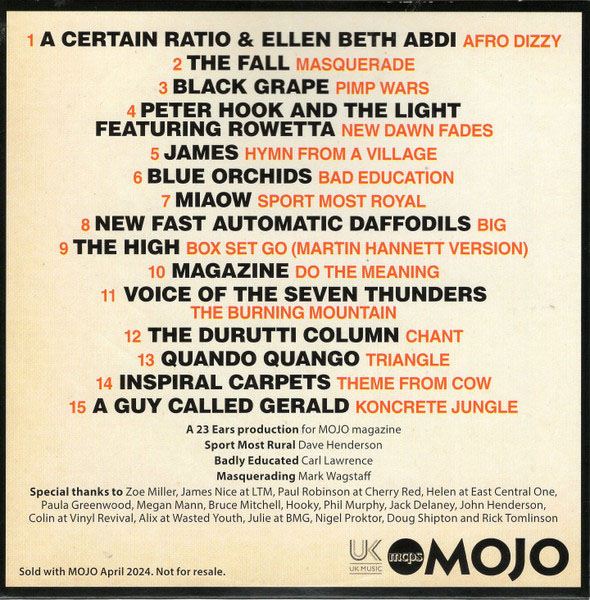 MOJO Magazine April 2024 - The North Will Rise Again - featuring A Guy Called Gerald track Koncrete Jungle