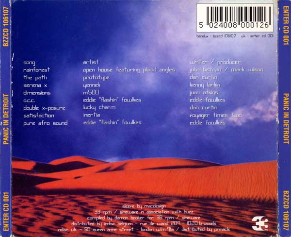 Various - Panic In Detroit - US CD - Back