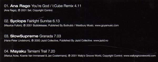 Various - Test Four - French CD - Credits