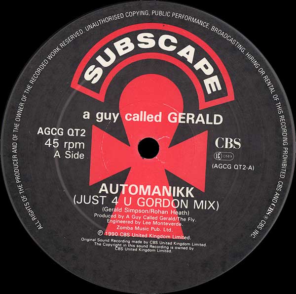 A Guy Called Gerald - Automanikk (Just 4 U Gordon Mix)