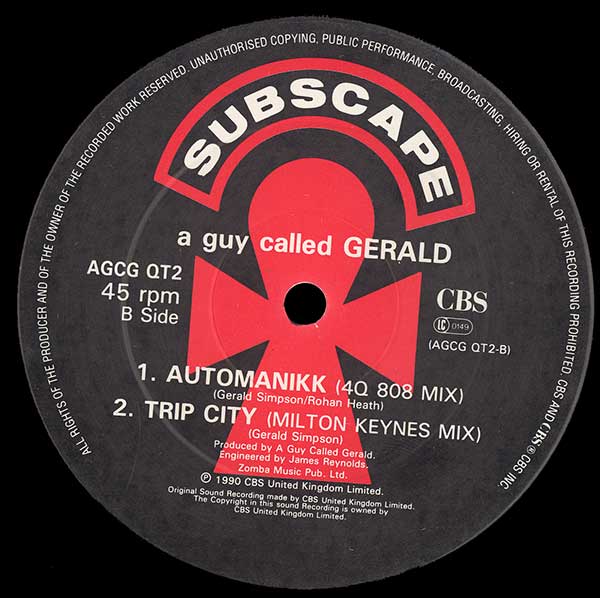 A Guy Called Gerald - Automanikk (Just 4 U Gordon Mix)