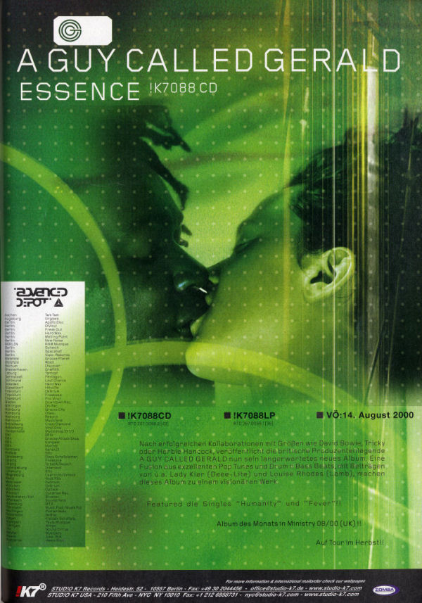 A Guy Called Gerald - Essence - German Advert