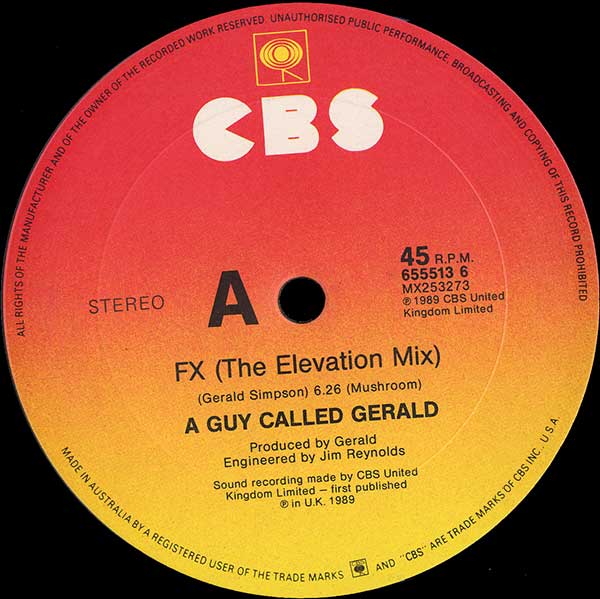 A Guy Called Gerald - FX (the elevation mix)