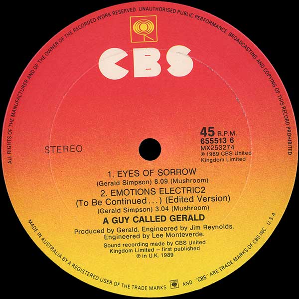 A Guy Called Gerald - FX (the elevation mix)