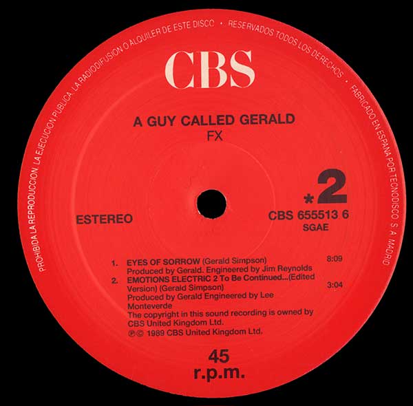 A Guy Called Gerald - FX (the elevation mix)