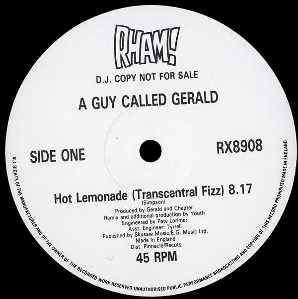 A Guy Called Gerald - Hot Lemonade (Remixed By Youth)