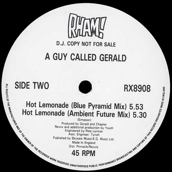 A Guy Called Gerald - Hot Lemonade (Remixed By Youth)