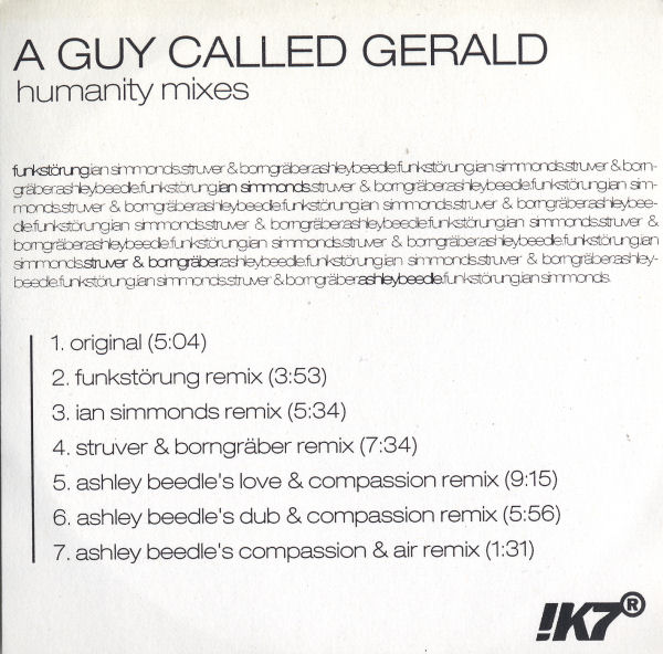 A Guy Called Gerald - Humanity Mixes