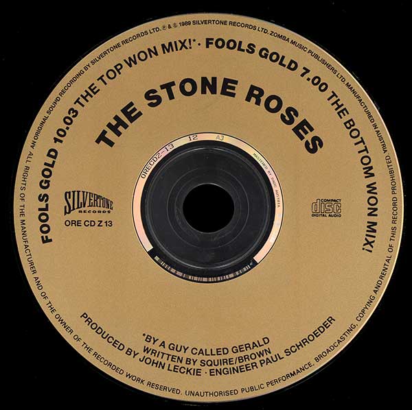The Stone Roses - Fools Gold (A Guy Called Gerald Remixes) - UK CD Single