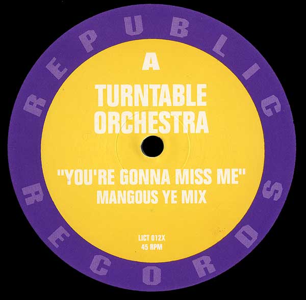 Turntable Orchestra - You're Gonna Miss Me (A Guy Called Gerald Remix)