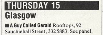 15 June: A Guy Called Gerald, Rooftops, Glasgow, Scotland