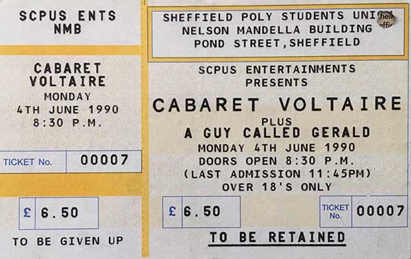 4 June: A Guy Called Gerald Live / Cabaret Voltaire / A Guy Called Gerald Live, Sheffield Polytechnic, Sheffield, England