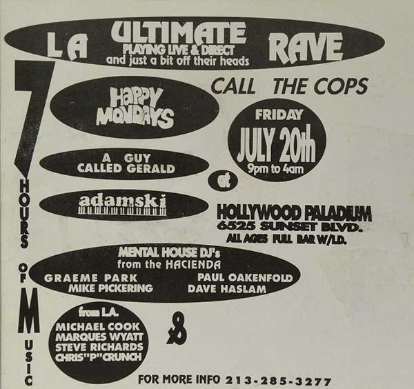 20 July: Call The Cops, Hollywood Palladium, Hollywood, Los Angeles, California, USA