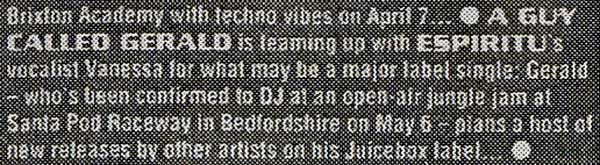 7 May: A Guy Called Gerald, Santa Pod Raceway, Podington, Wellingborough, Northamptonshire, England