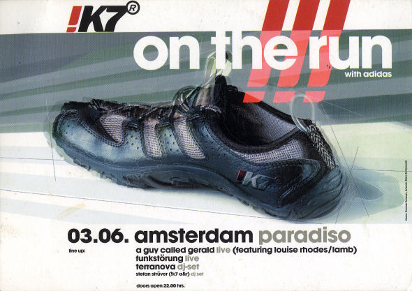3 June: A Guy Called Gerald Live, !K7 On The Run, Paradiso, Amsterdam, The Netherlands