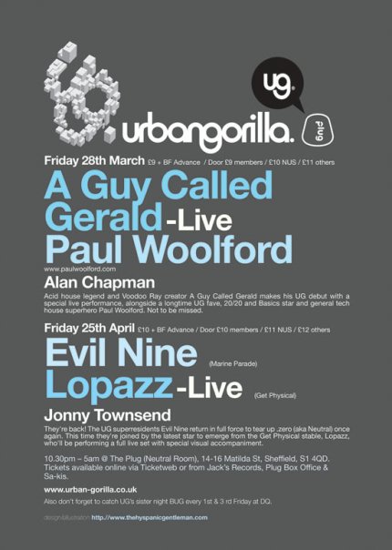 28 March: Urban Gorilla, The Plug, Sheffield, Yorkshire, England