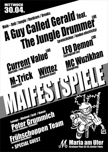 30 April: Maifestspiele, Maria am Ostbahnhof, Stralauer Platz 34-35, 10324 Berlin, Germany