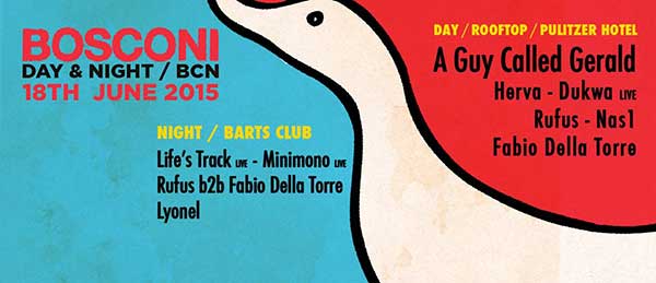 18 June: A Guy Called Gerald, Bosconi Day & Night BCN, Pulitzer Hotel, Barcelona, Spain