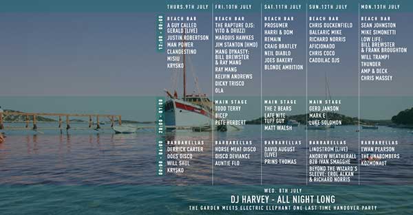 9 July:  A Guy Called Gerald, Electric Elephant 2015, The Garden, Tismo, Croatia