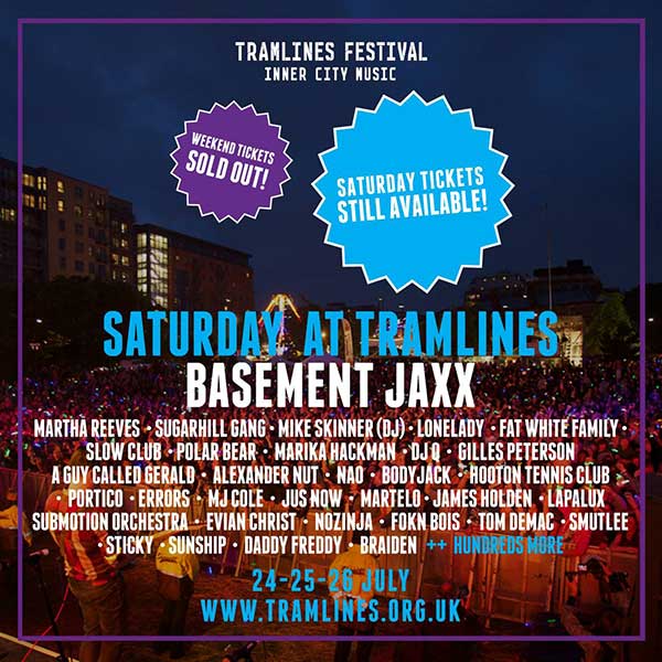 25 July: A Guy Called Gerald, Tramlines Festival, Sheffield, Yorkshire, England