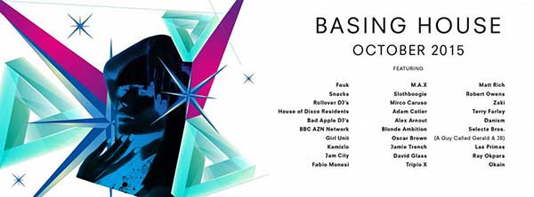 30 October: A Guy Called Gerald / JB, Selecta Bros (JB & AGCG B2B), Basing House, Shoreditch, London, England