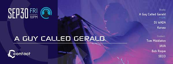 30 September: A Guy Called Gerald / Tom Middleton, Contact, Tokyo, Japan