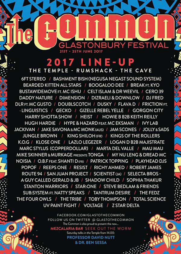 24 June: A Guy Called Gerald, Selecta Bros (JB & AGCG B2B), Glastonbury Festival 2017, The Common, Glastonbury, England