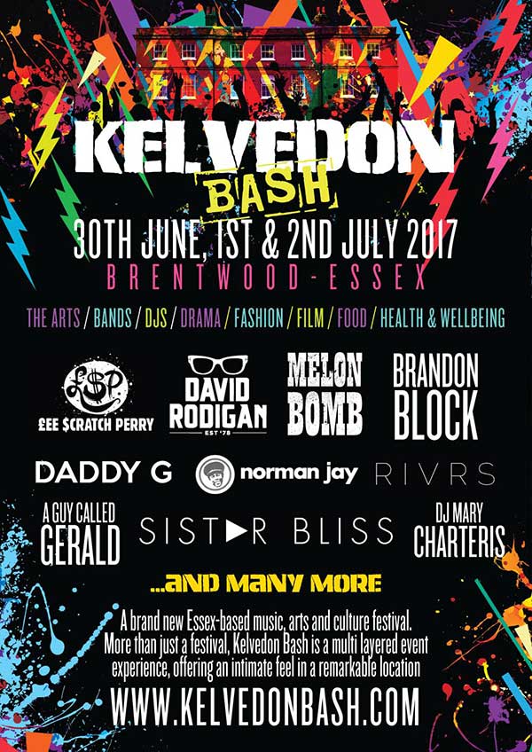 1 July: A Guy Called Gerald, Kelvedon Bash, Kelvedon Hall, Brentwood, Essex, England