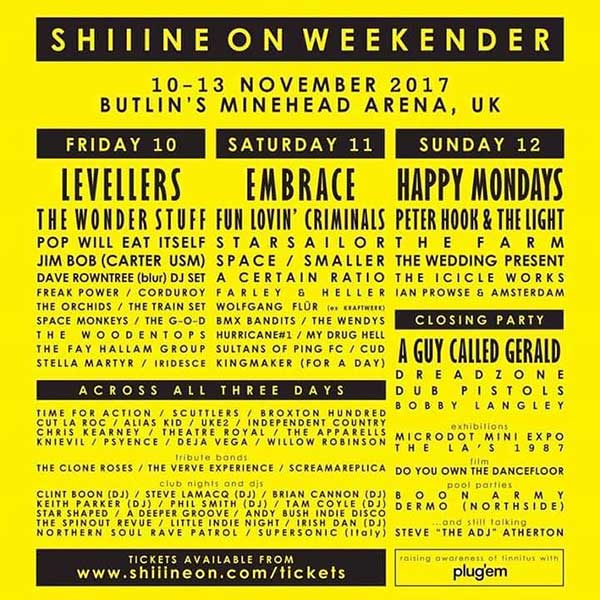 12 November: A Guy Called Gerald, Shiiine On Weekender, Butlins, Minehead, England