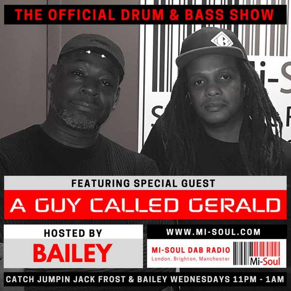 13 December: The Official Drum & Bass Show with A Guy Called Gerald, Mi-Soul Radio, The Stephen Lawrence Centre, Lewisham, London, England