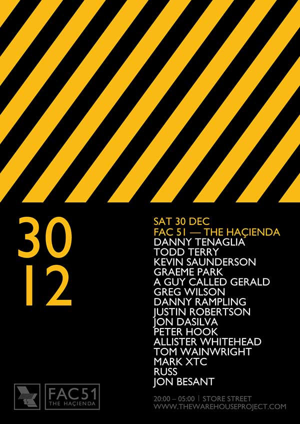 30 December: A Guy Called Gerald, The Warehouse Project 2017 Closing Party, FAC51 The Hacienda, Store Street, Manchester, England