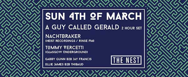 4 March: A Guy Called Gerald, Interface, The Nest, Dalston, London, England