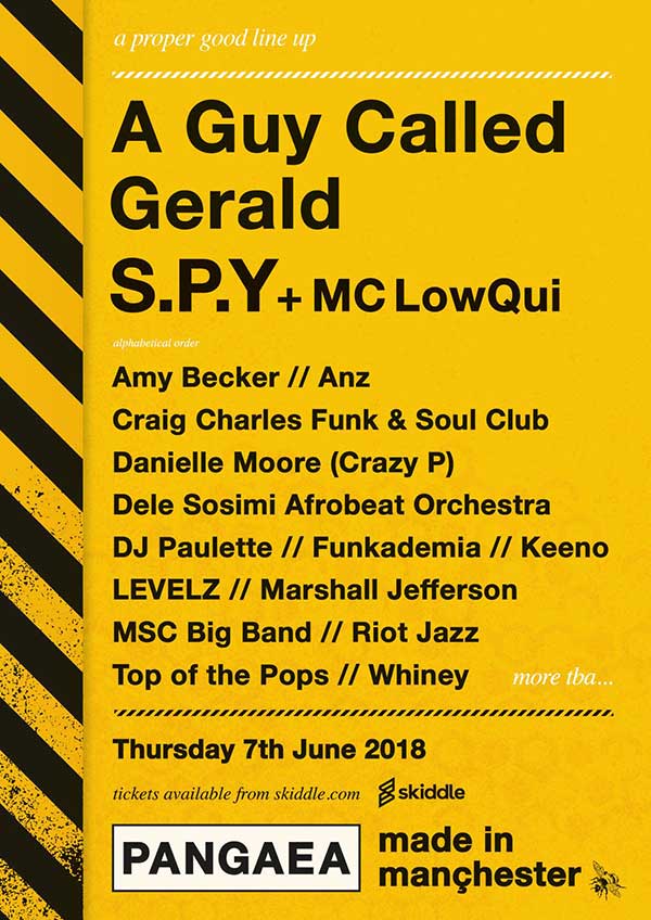 7 June: A Guy Called Gerald, Pangaea: Made In Manchester, Students Union, University Of Manchester, Manchester, England