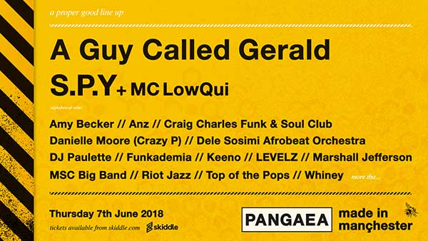 7 June: A Guy Called Gerald, Pangaea: Made In Manchester, Students Union, University Of Manchester, Manchester, England
