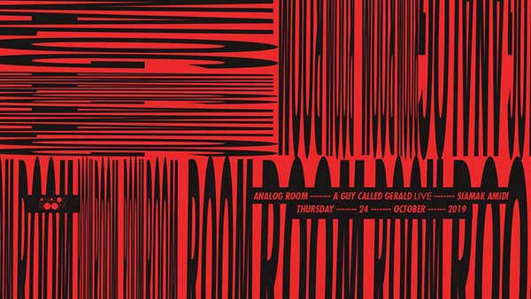 24 October: A Guy Called Gerald Live, Analog Room, Dubai, UAE