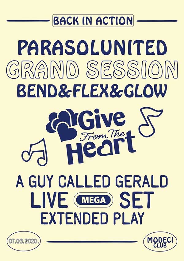 7 March: A Guy Called Gerald Live, Parasol United:Grand Session, Modeci, Seoul, South Korea