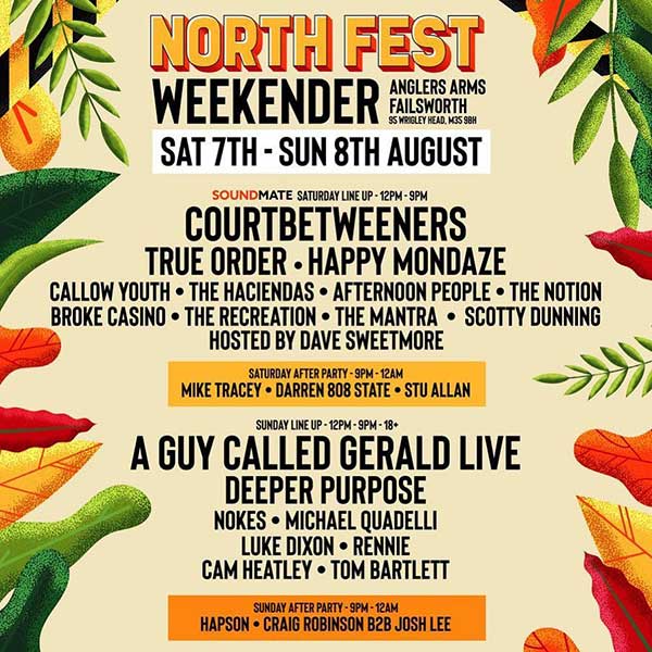 8 August: A Guy Called Gerald Live, North Fest Weekender, Anglers Arms, Failsworth, Manchester, England