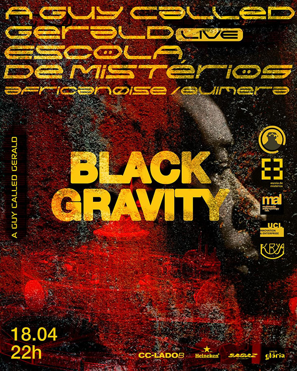 18 April: A Guy Called Gerald Live, Black Gravity, CC: Lado B, Rio De Janeiro, Brazil