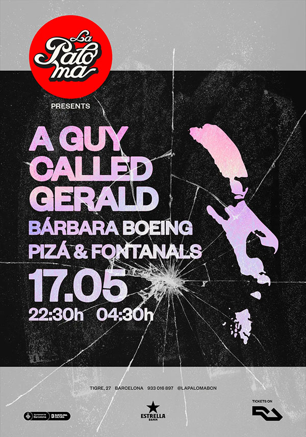 17 May: A Guy Called Gerald, La Paloma Sala de Ball, Barcelona, Spain