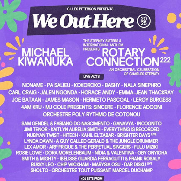17 August: A Guy Called Gerald and The Jungle Drummer Live, We Out There Festival, St Giles House, Wimbourne, Dorset, England